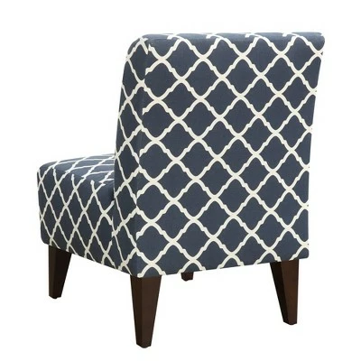North Accent Slipper Chair Blue Pattern - Picket House Furnishings 4 North Accent Slipper Chair Blue Pattern - Picket House Furnishings - Image 2