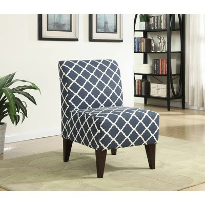 North Accent Slipper Chair Blue Pattern - Picket House Furnishings 5 North Accent Slipper Chair Blue Pattern - Picket House Furnishings - Image 3