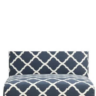 North Accent Slipper Chair Blue Pattern - Picket House Furnishings 6 North Accent Slipper Chair Blue Pattern - Picket House Furnishings - Image 4