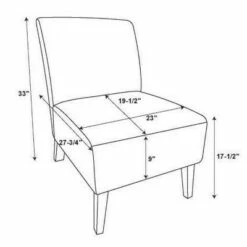 Julie Curved Back Slipper Chair Red - Linon -Living Room Chairs store unnamed file 8894