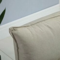 HOMCOM Foldable Floor Chair with 5 Adjustable Positions Padded Cushion and Steel Frame Cream White -Living Room Chairs store unnamed file 8939