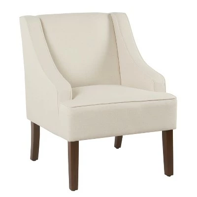 Classic Solid Swoop Arm Accent Chair - Homepop Light Blue 3 Classic Solid Swoop Arm Accent Chair - Homepop Light Blue