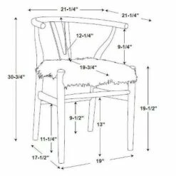 Ellis Wishbone Chair White - Linon -Living Room Chairs store unnamed file 8966