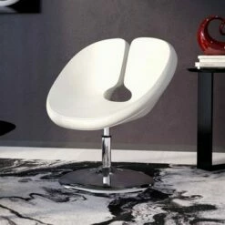 Perch Faux Leather Adjustable Chair - Manhattan Comfort