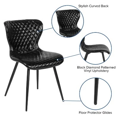 Flash Furniture Bristol Contemporary Upholstered Chair 4 Flash Furniture Bristol Contemporary Upholstered Chair - Image 2