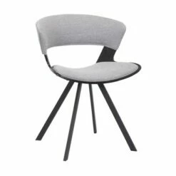 Ulric Fabric/Wood Dining Chair - Armen Living Charcoal/walnut -Living Room Chairs store unnamed file 9004