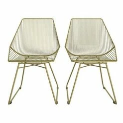 Ellis Modern Metal Accent Chair - Cosmoliving By Cosmopolitan Gold Metal -Living Room Chairs store unnamed file 9011