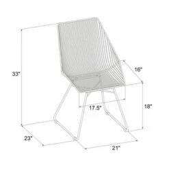 Ellis Modern Metal Accent Chair - Cosmoliving By Cosmopolitan Gold Metal -Living Room Chairs store unnamed file 9014