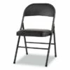 Alera Steel Folding Chair Graphite Seat/Graphite Back Graphite Base 4/Carton FCPC5B