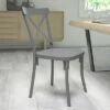 Flash Furniture Metal Cross Back Chair