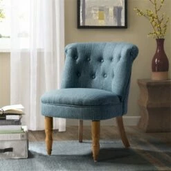 Textured Side Chair with Carved Legs | Karat Home