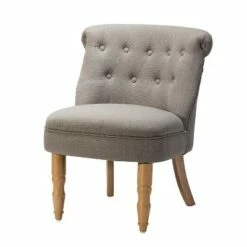 Textured Side Chair with Carved Legs | Karat Home -Living Room Chairs store unnamed file 9076