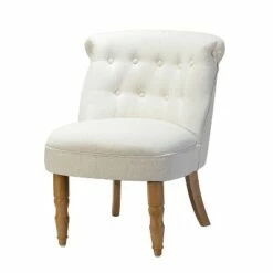 Textured Side Chair with Carved Legs | Karat Home -Living Room Chairs store unnamed file 9077
