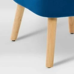 Lynwood Velvet Armless Accent Chair Blue - CorLiving -Living Room Chairs store unnamed file 9104