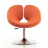 Perch Wool Blend Adjustable Chair Orange - Manhattan Comfort