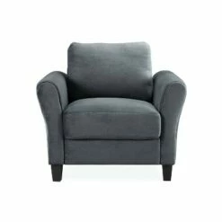 Willow Microfiber Chair with Rolled Arms - Lifestyle Solutions Coffee -Living Room Chairs store unnamed file 913