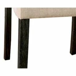 Set of 2 Side Chairs with Rolled Button Tufted Back Beige - Benzara 7 Set of 2 Side Chairs with Rolled Button Tufted Back Beige - Benzara -Living Room Chairs store unnamed file 9138