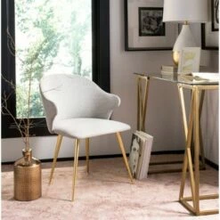 Edmond Arm Chair Light Gray - Safavieh