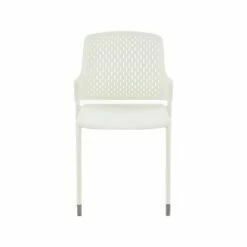 Safco Next High-Impact Polypropylene Office Chair White 4/Carton 4287WH