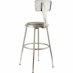 National Public Seating 2pk 19 -27" Adjustable Heavy Duty Vinyl Padded Steel Stool with Backrest - Hampton Collection Black -Living Room Chairs store unnamed file 92