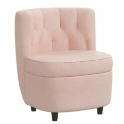 Gael Armless Accent Chair Velvet - Skyline Furniture White -Living Room Chairs store unnamed file 9245