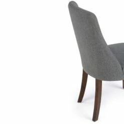 Set of 2 Haley Deluxe Dining Chair Slate Gray Linen Look Fabric - WyndenHall -Living Room Chairs store unnamed file 9318