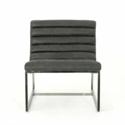 Raoul Parisian Modern Sofa Chair - Christopher Knight Home Slate -Living Room Chairs store unnamed file 9338