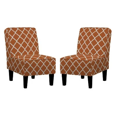 Branson Chair Set - Handy Living Orange 5 Branson Chair Set - Handy Living Orange - Image 3