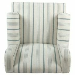 Emerson Rolled Arm Accent Chair - Homepop Blue -Living Room Chairs store unnamed file 936