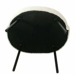 Modern Sherpa Accent Chair - HomePop Cream -Living Room Chairs store unnamed file 9361