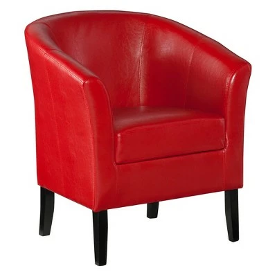 Simon Barrel Chair - Linon Red 12 Simon Barrel Chair - Linon Red - Image 10