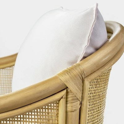 Threshold Designed W/Studio McGee Rialto Woven Barrel Back Chair with Cushion - Threshold™ designed with Studio McGee 5 Threshold Designed W/Studio McGee Rialto Woven Barrel Back Chair with Cushion - Threshold™ designed with Studio McGee - Image 3