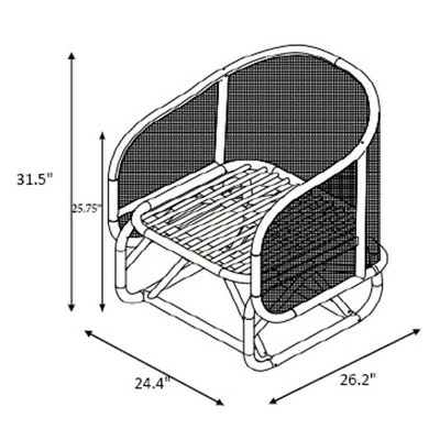 Threshold Designed W/Studio McGee Rialto Woven Barrel Back Chair with Cushion - Threshold™ designed with Studio McGee 7 Threshold Designed W/Studio McGee Rialto Woven Barrel Back Chair with Cushion - Threshold™ designed with Studio McGee - Image 5