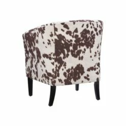 Simon Chair in Udder Madbess Brown/White - Linon 12 Simon Chair in Udder Madbess Brown/White - Linon -Living Room Chairs store unnamed file 9409
