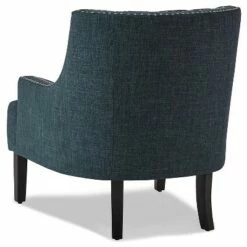 Homelegance Upholstered Diamond Tufted Accent Chair with Sloped Arms, 18 Inch High Seat, and Nailhead Trim, Indigo 8 Homelegance Upholstered Diamond Tufted Accent Chair with Sloped Arms, 18 Inch High Seat, and Nailhead Trim, Indigo -Living Room Chairs store unnamed file 9419