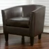 Aiden Bonded Leather Club Chair Brown - Christopher Knight Home -Living Room Chairs store unnamed file 9438