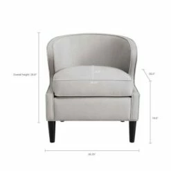 Madison Park Idris Chair Silver/Gray -Living Room Chairs store unnamed file 9484