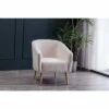 Faux Shearling Barrel Accent Chair Cream Faux Shearling - WOVENBYRD -Living Room Chairs store unnamed file 9492