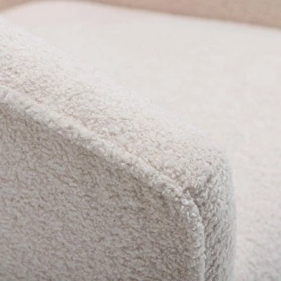 Faux Shearling Barrel Accent Chair Cream Faux Shearling - WOVENBYRD 8 Faux Shearling Barrel Accent Chair Cream Faux Shearling - WOVENBYRD - Image 6