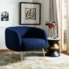 Alena Wool Blend Accent Chair - Safavieh