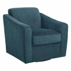 Cassie Swivel Arm Chair - OSP Home Furnishings Navy -Living Room Chairs store unnamed file 951
