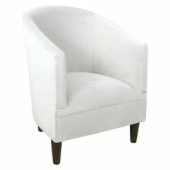 Custom Upholstered Tub Chair - Skyline Furniture Linen Talc -Living Room Chairs store unnamed file 9560
