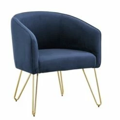 Vivien Gold Finish Velvet Accent Chair - Inspire Q Green -Living Room Chairs store unnamed file 9574