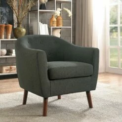 Homelegance 31 Inch Lucille Collection Classic Polyester Fabric Single Living Room Accent Barrel Chair, Gray 9 Homelegance 31 Inch Lucille Collection Classic Polyester Fabric Single Living Room Accent Barrel Chair, Gray -Living Room Chairs store unnamed file 9634