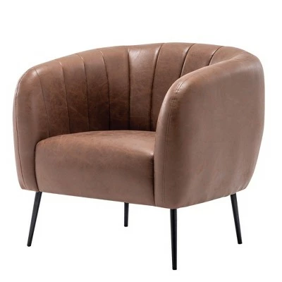 eLuxury Modern Channel Accent Chair 9 eLuxury Modern Channel Accent Chair - Image 7