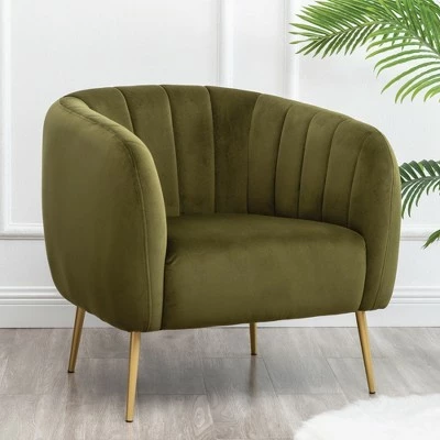 eLuxury Modern Channel Accent Chair 11 eLuxury Modern Channel Accent Chair - Image 9