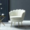 Yves Barrel Chair with Golden Metal Legs | Karat Home -Living Room Chairs store unnamed file 9647