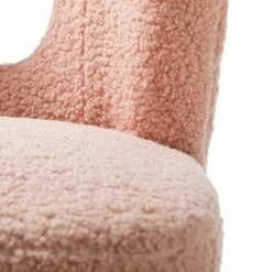 Inès Upholstery Fluffy Fabric Barrel Chair | Karat Home -Living Room Chairs store unnamed file 9676