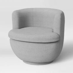 Dorton Round Swivel Barrel Chair - Project 62™ Gray Woven Fabric 17 Dorton Round Swivel Barrel Chair - Project 62™ Gray Woven Fabric -Living Room Chairs store unnamed file 9715