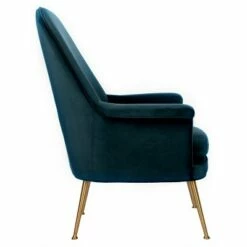 Aimee Velvet Arm Chair - Navy - Safavieh 11 Aimee Velvet Arm Chair - Navy - Safavieh -Living Room Chairs store unnamed file 976